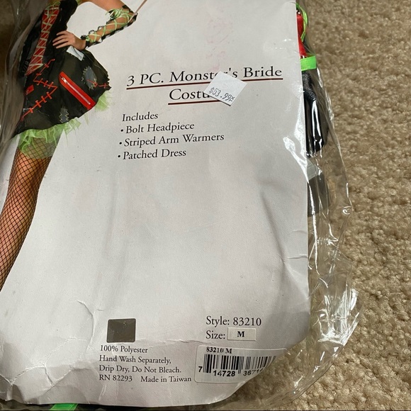 Costume, 3 Piece Monster’s Bride Dr.Frankenstein Leg Avenue - Picture 7 of 10